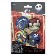Nightmare Before Christmas Pin Set 4-Pack